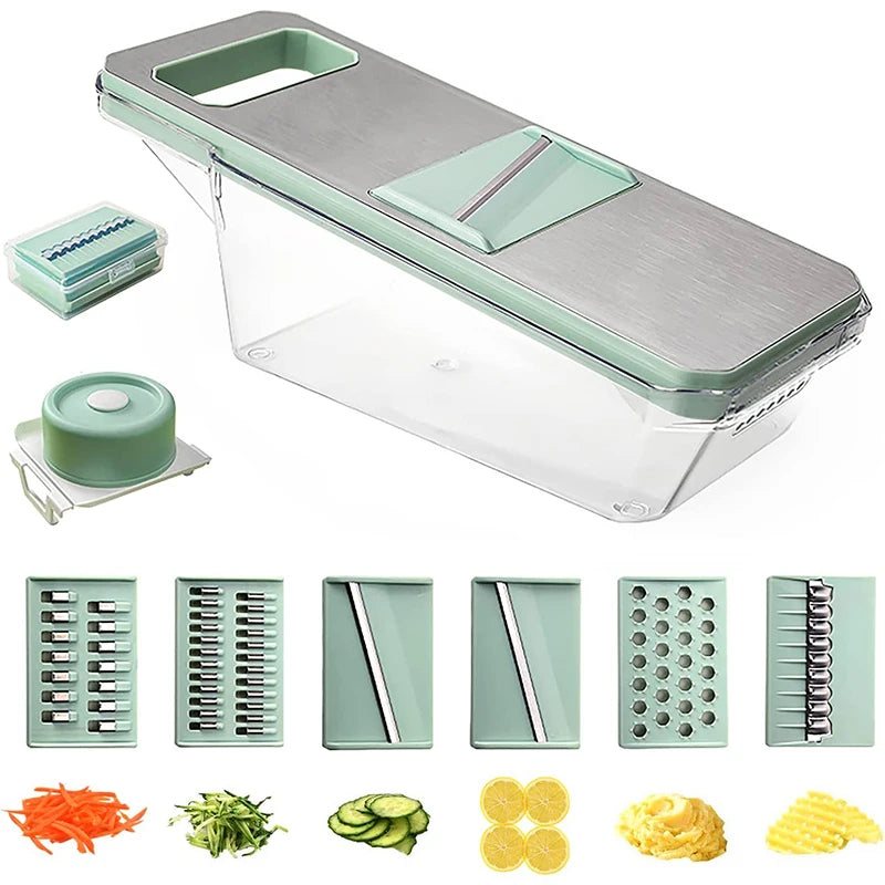 6 Blade Vegetable Slicer – Multi-Function Food Cutter