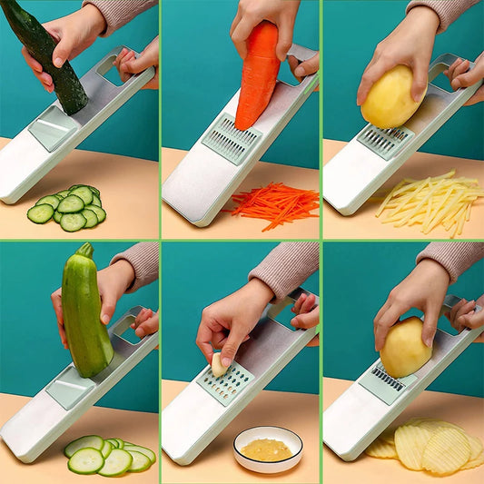 6 Blade Vegetable Slicer – Multi-Function Food Cutter