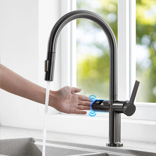 Smart Luxury Kitchen Faucet with Digital Display & Sensor Touch